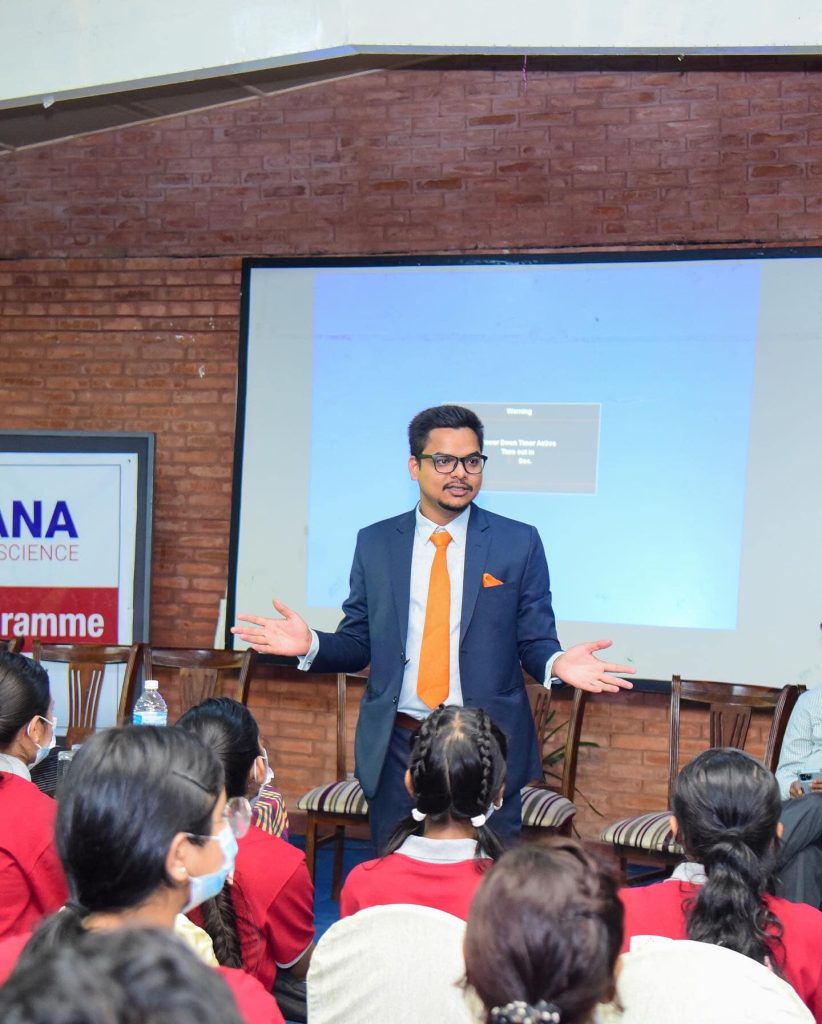 Ajay Pandey - Personal brand Consultant personal brand consultant ajay pandey skill week dignitaries stage 047